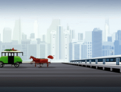 Perkembangan sistem transportasi umum di kota-kota besar